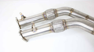 ICON SPORTCATTED DOWNPIPES - AUDI RS4 / RS5 - 2.9T CUSTOM CATLESS CATTED FRONT PIPES