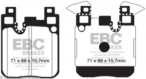 EBC RP1 BRAKE PADS REAR - BMW F2x F3x F8x - M135i/M235i/M3/M4- EBC124183
