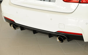 RIEGER PERFORMANCE DIFFUSER - MATTE / GLOSS BLACK / CARBON LOOK - FOR F3X 3 SERIES TOURING & SEDAN