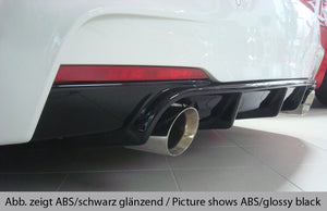 RIEGER PERFORMANCE DIFFUSER - MATTE / GLOSS BLACK / CARBON LOOK - FOR F3X 3 SERIES TOURING & SEDAN