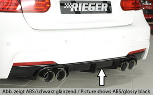 RIEGER PERFORMANCE DIFFUSER - MATTE / GLOSS BLACK / CARBON LOOK - FOR F3X 3 SERIES TOURING & SEDAN