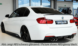 RIEGER PERFORMANCE DIFFUSER - MATTE / GLOSS BLACK / CARBON LOOK - FOR F3X 3 SERIES TOURING & SEDAN