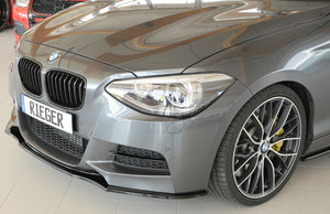 RIEGER FRONTLIP - BMW F2X 1 SERIES - 2010-2015 - PRE FACELIFT - MATTE & GLOSS BLACK - CARBON