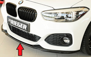 RIEGER FRONT LIP - BMW F20 F21 F2X 1 SERIES - 2015-2019 - FACELIFT - CARBON / MATTE BLACK / GLOSS BLACK