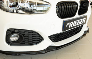 RIEGER FRONT LIP - BMW F20 F21 F2X 1 SERIES - 2015-2019 - FACELIFT - CARBON / MATTE BLACK / GLOSS BLACK