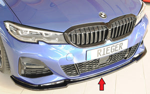 RIEGER - PERFORMANCE FRONT SPLITTER - G20 G21 M PACK - GLOSS BLACK  PREFACELIFT