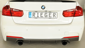 RIEGER PERFORMANCE DIFFUSER - MATTE / GLOSS BLACK / CARBON LOOK - FOR F3X 3 SERIES TOURING & SEDAN