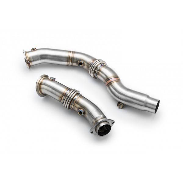 ICON DOWNPIPES - BMW S55 ENGINE - F8X M2CP M3 M4 - HIGFLOW CATLESS DOWNPIPES