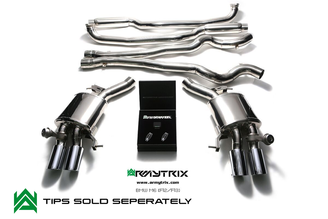 ARMYTRIX CATBACK - BMW M6 F12 F13 - VALVED CATBACK EXHAUST SYSTEM