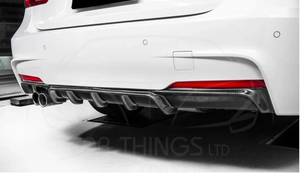 BMW F30 3 SERIES - ICON CARBON FIBRE DIFFUSER - TWIN EXHAUST