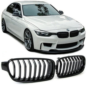 ICON HIGH-GLOSS BLACK KIDNEY GRILL SET - BMW F30 F31 3 SERIES & LCI