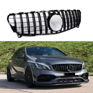 ICON PANAMERICANA GTR GRILL - MERCEDES A CLASS W176 - BLACK / CHROME